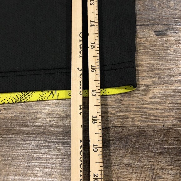 Nike Shirt Boys Medium 5/6 Black Yellow Athletic DriFit Logo Youth Kids - Picture 10 of 10